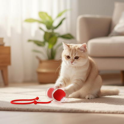 Interactive Cat Toy Ball, Fast Rolling Cat Toy, Cat Teaser Toy, Pet Entertainment Supplies, Pet Interactive Toy, Cat Teething Toy