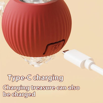 Interactive Cat Toy Ball, Fast Rolling Cat Toy, Cat Teaser Toy, Pet Entertainment Supplies, Pet Interactive Toy, Cat Teething Toy