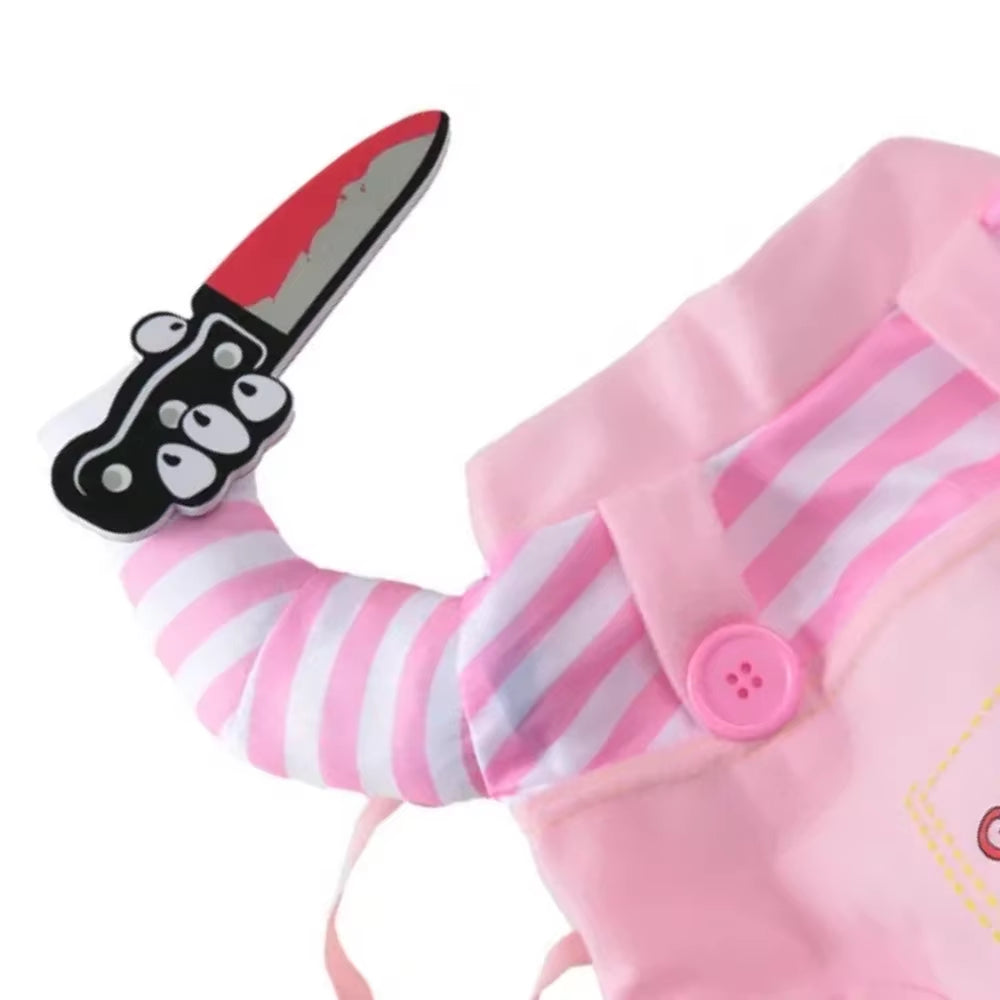 Humorous Cosplay Costume for Dogs and Cats - Halloween Party Apparel for Small to Medium Breeds, Including Yorkshire Terriers and Chihuahuas