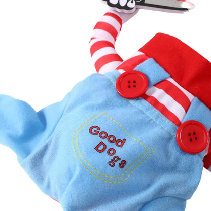 Humorous Cosplay Costume for Dogs and Cats - Halloween Party Apparel for Small to Medium Breeds, Including Yorkshire Terriers and Chihuahuas