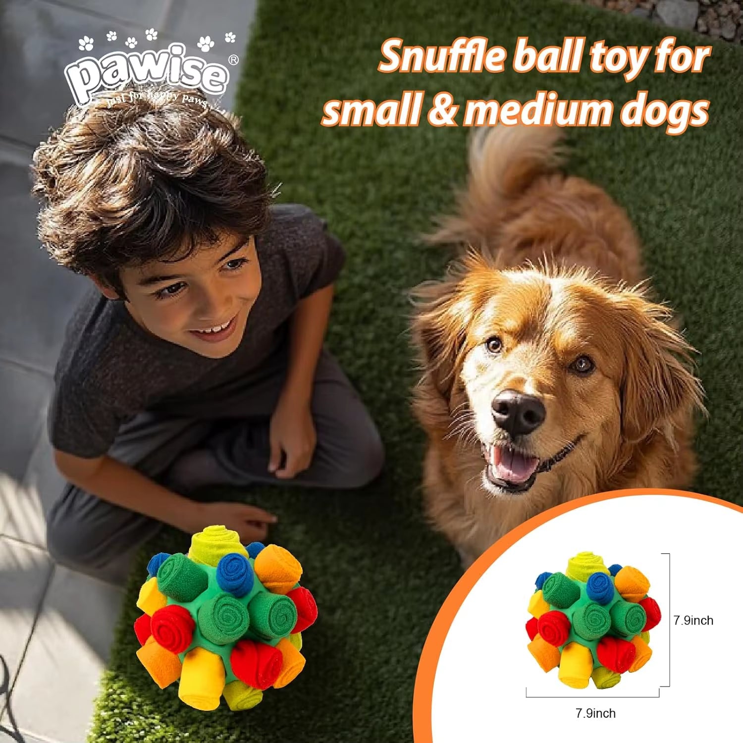 Dog Snuffle Balls - Machine Washable Foraging Toy for Puppies and Boredom Relief