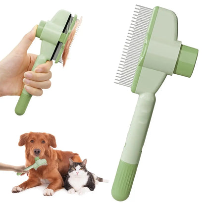 1/2PCS Pet Brush Dog Cat Fur Flash Brush for Long Short Hair Self-Cleaning Pet Comb for Removes Knots and Loose Hair Animal Comb