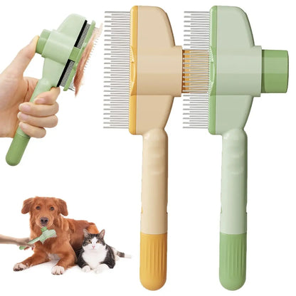 1/2PCS Pet Brush Dog Cat Fur Flash Brush for Long Short Hair Self-Cleaning Pet Comb for Removes Knots and Loose Hair Animal Comb