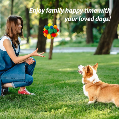 Dog Snuffle Balls - Machine Washable Foraging Toy for Puppies and Boredom Relief
